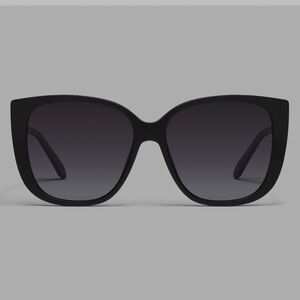 Quay Australia Black EVER AFTER MATTE BLACK/SMOKE POLARIZED Sunglasses